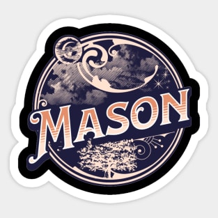 Mason Name Tshirt Sticker